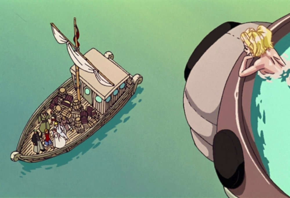 小学生の頃、劇場版ワンピースを放送してた時、ハニークイーンが最初出てきた所、自分はこの場面に興奮しました。