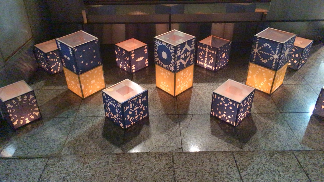 みちあかりプロジェクト×おしろのまちの市 夜市の、風情があって癒されるろうそくの灯り画像