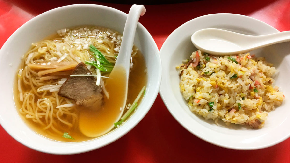 「中華料理 阿佐」の『チャーハンセット(半チャーハン・ラーメン)』誰もが気軽に立ち寄れる中華調理店!