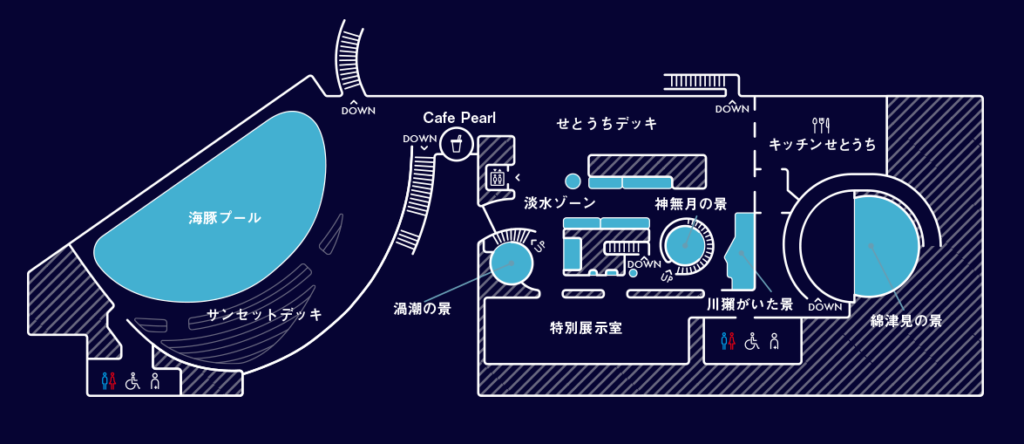 四国水族館 フロアマップ2F