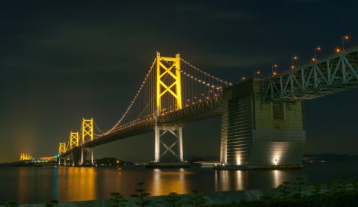 瀬戸大橋の通年ライトアップが開始延期になったみたい。なお、コロナは無関係の模様