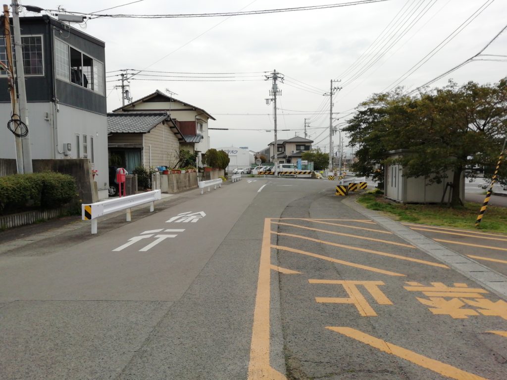 クラボウ前 運河跡地