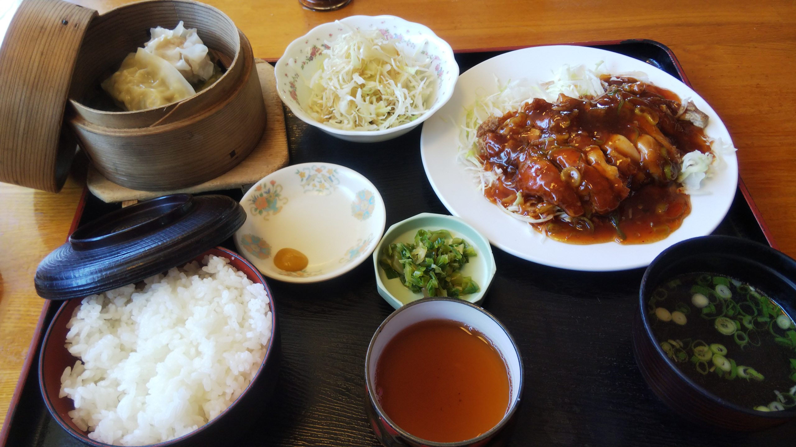 丸亀市田村町 中華料理あおば 鶏ピリカラ甘酢定食