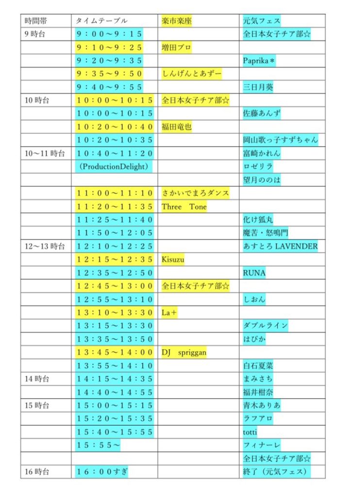 坂出市 元気フェス坂出2020