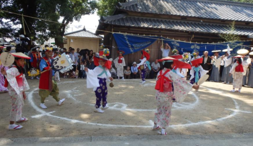 多度津町で県指定無形民俗文化財「南鴨念仏踊」が2022年8月28(日)に開催される。6年ぶりの開催みたい【動画あり】
