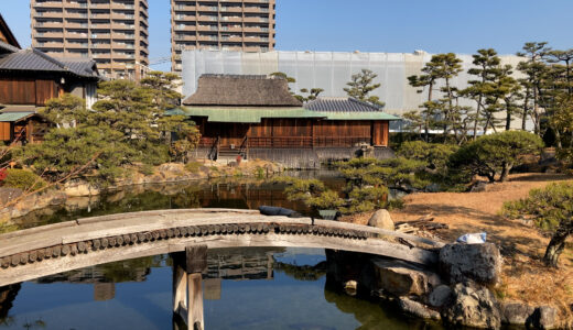 坂出市本町「香風園」和と洋の庭園の風景を楽しむ【動画あり】