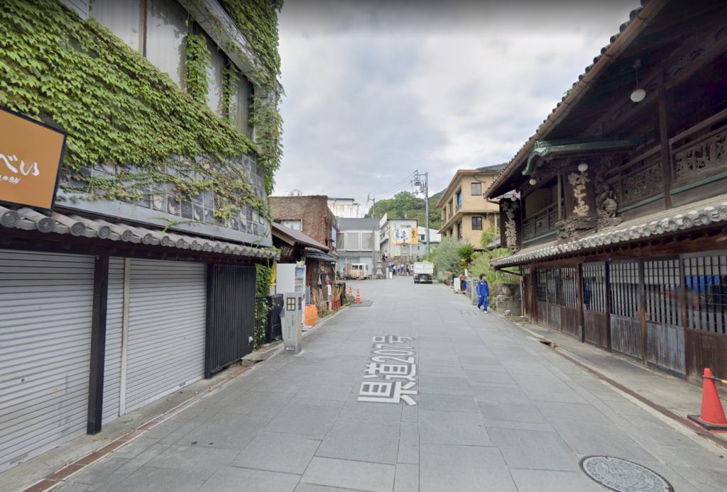 琴平町表参道 虎屋うどん(旧虎屋旅館) 以前の様子