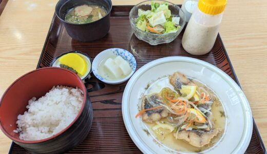 丸亀市浜町「西竹」の『魚定食 アジ南蛮漬け』