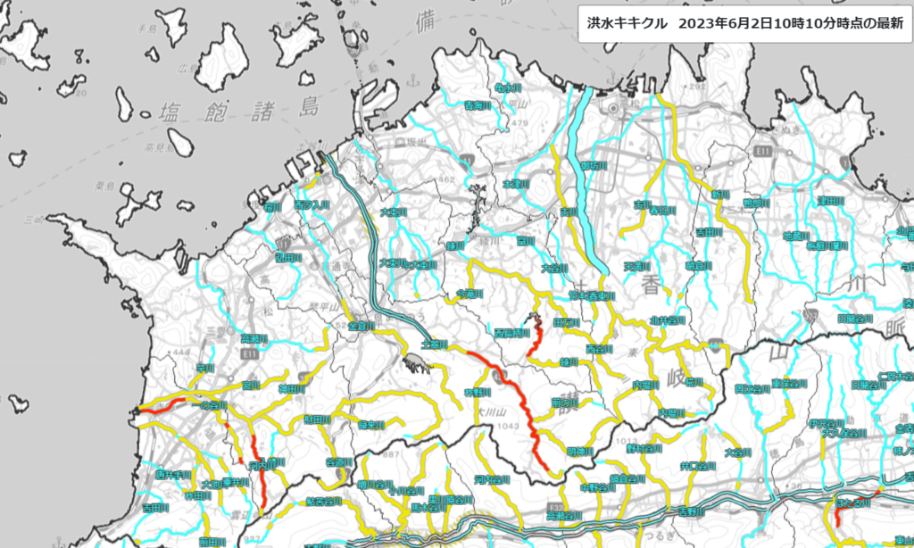 台風2号 線状降水帯 洪水