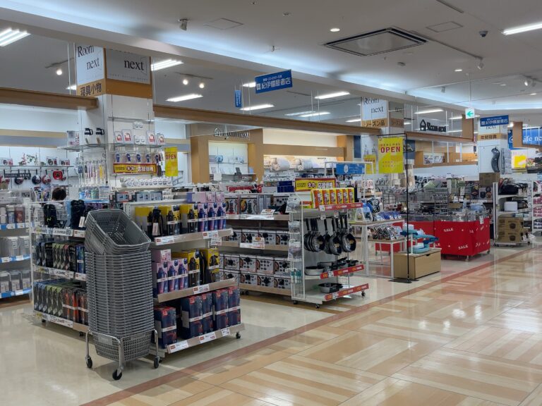 ゆめタウン丸亀の寝具・家庭用品売り場がリニューアルオープンしてる。メンズファッション、ファッショングッズの売り場もリニューアル！