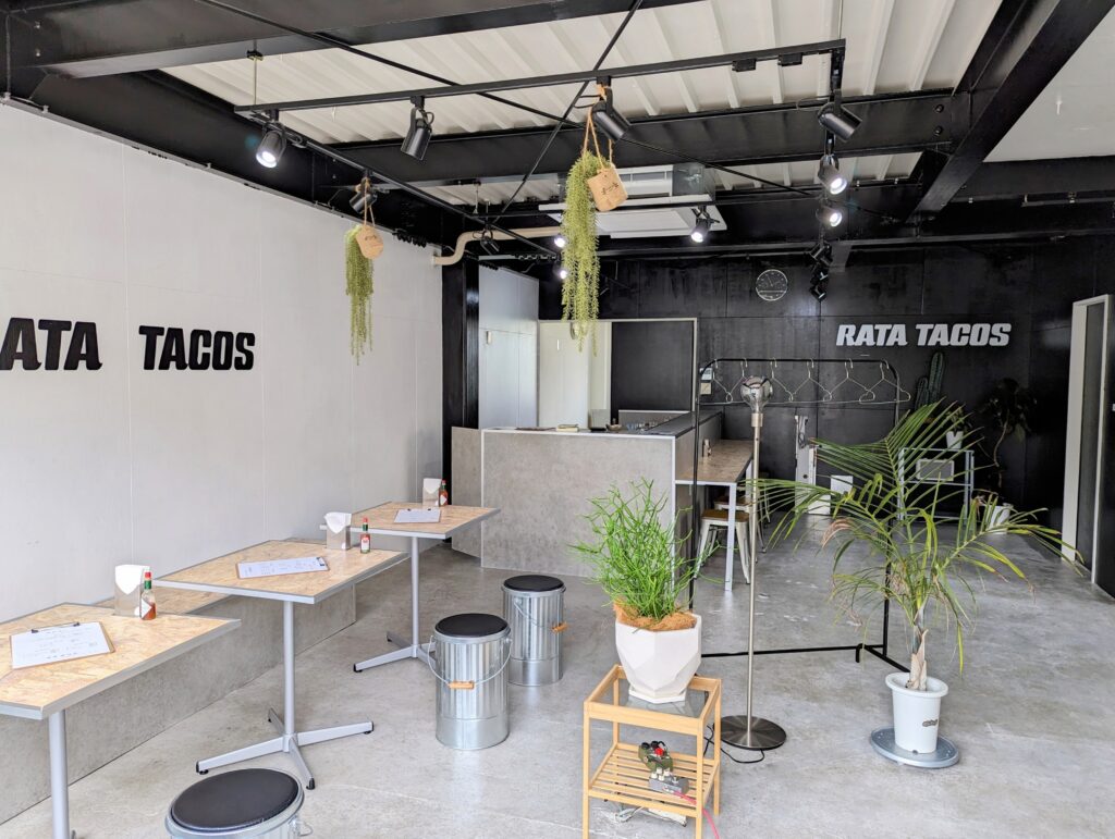 善通寺市上吉田町 RATA TACOS(ラタ タコス) 店内