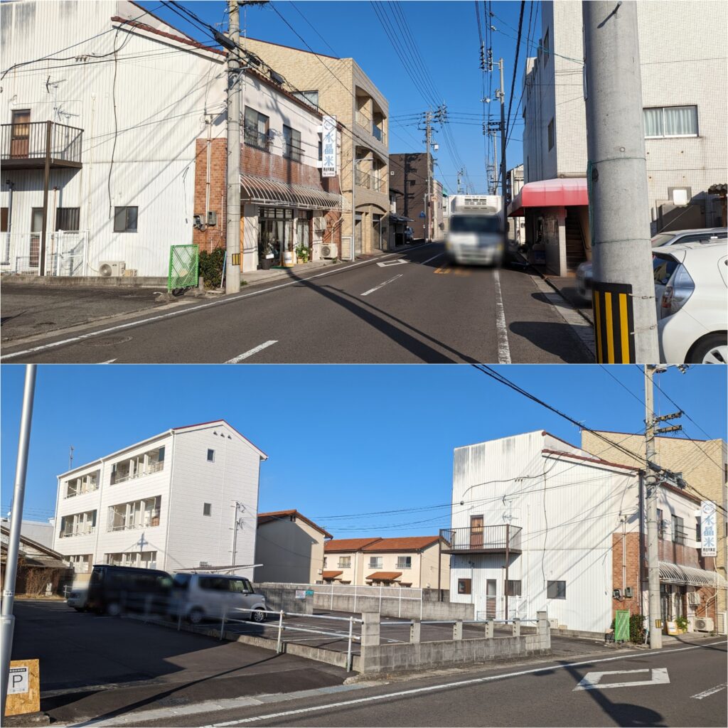 善通寺市上吉田町 長谷川米穀店 場所・駐車場