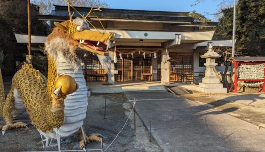 まんのう町の「大宮神社」に大迫力の龍が舞い降りてるみたい