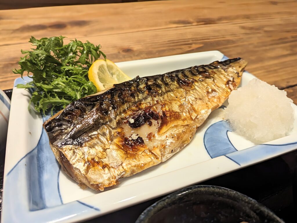 善通寺市原田町 居酒屋 多品店(たもんてん) 焼きさば定食