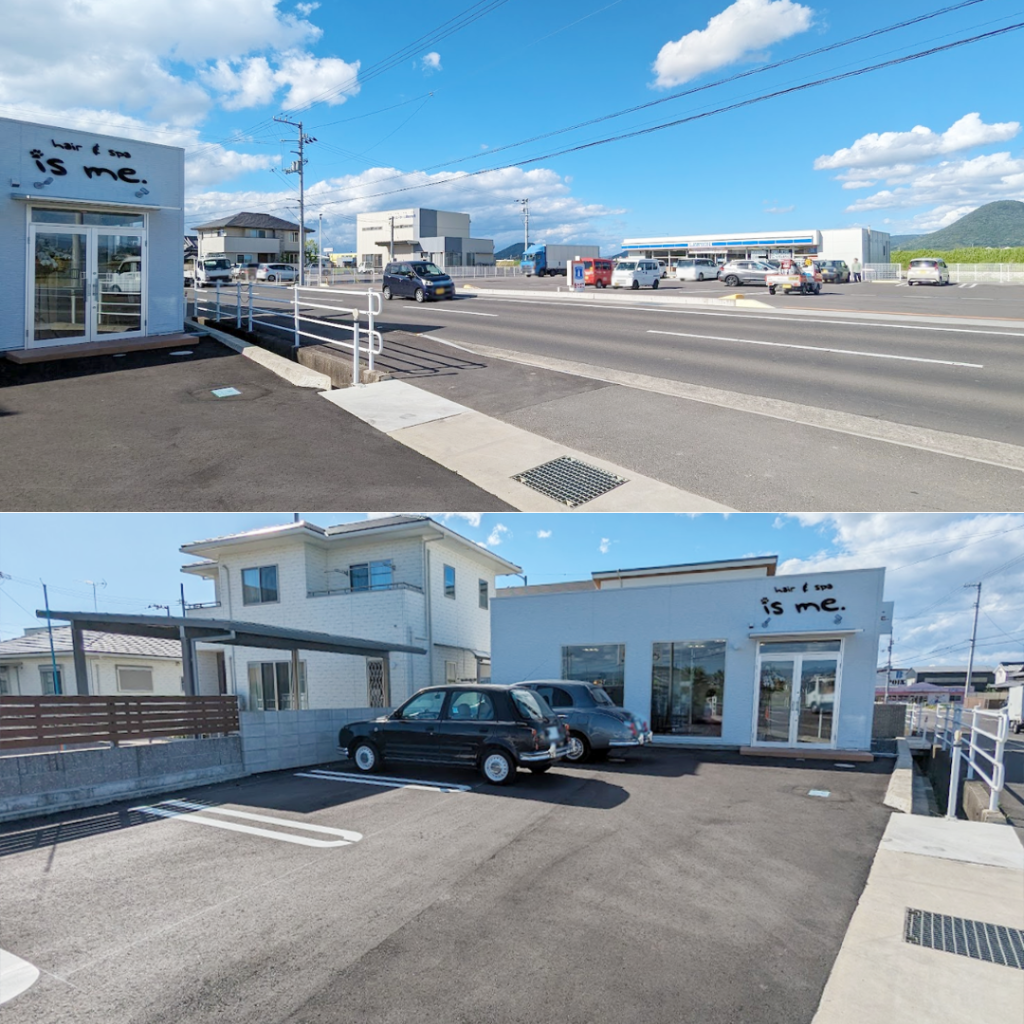 丸亀市田村町 hair & spa is me. (イズミー) 場所・駐車場
