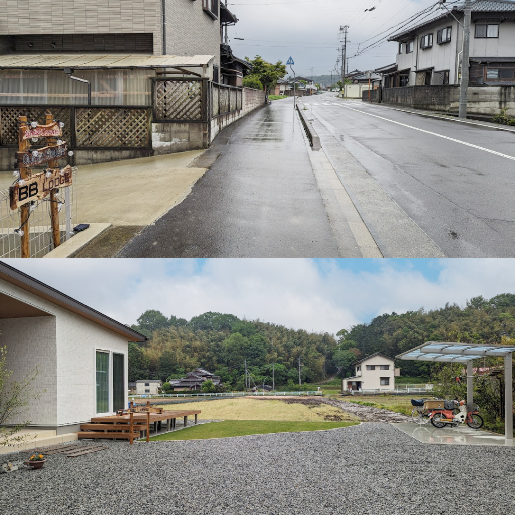 まんのう町 ゲストハウス BB LODGE (ビービーロッジ) 場所・駐車場