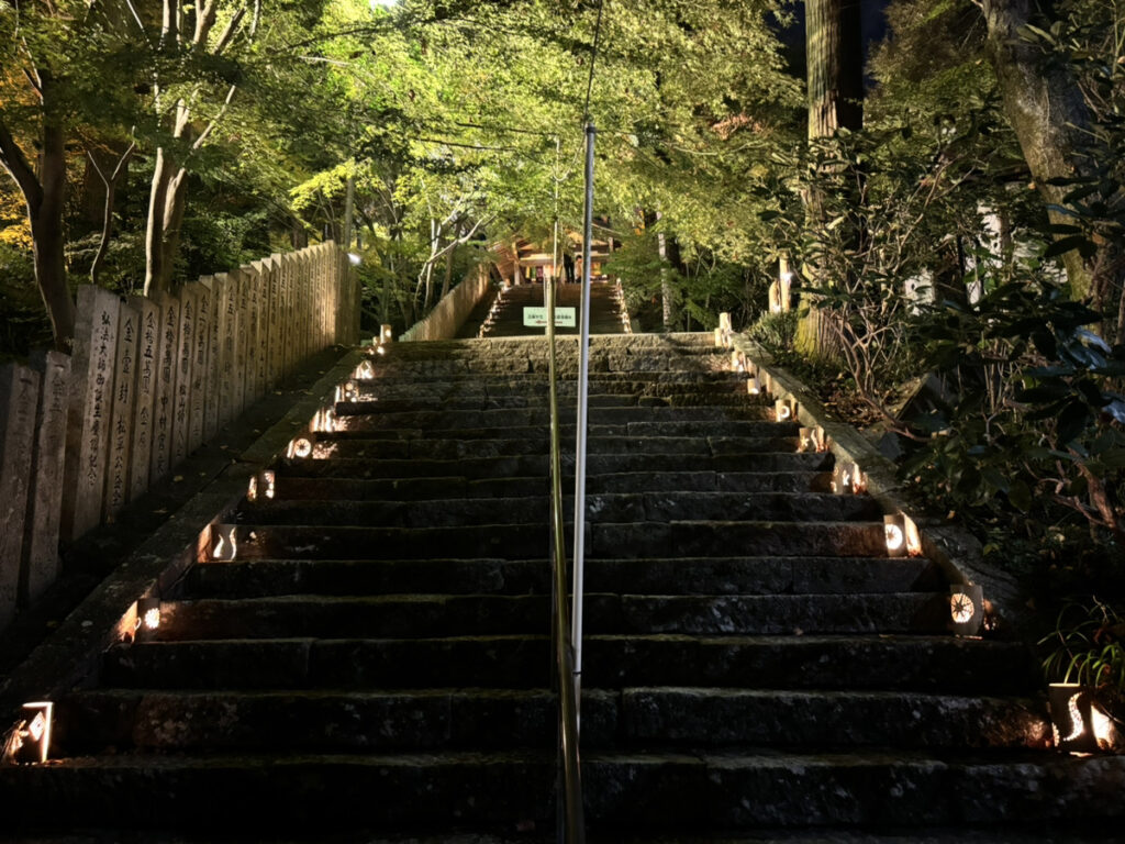 四国八十八ヶ所霊場 白峯寺 根香寺 夜間特別拝観ライトアップ