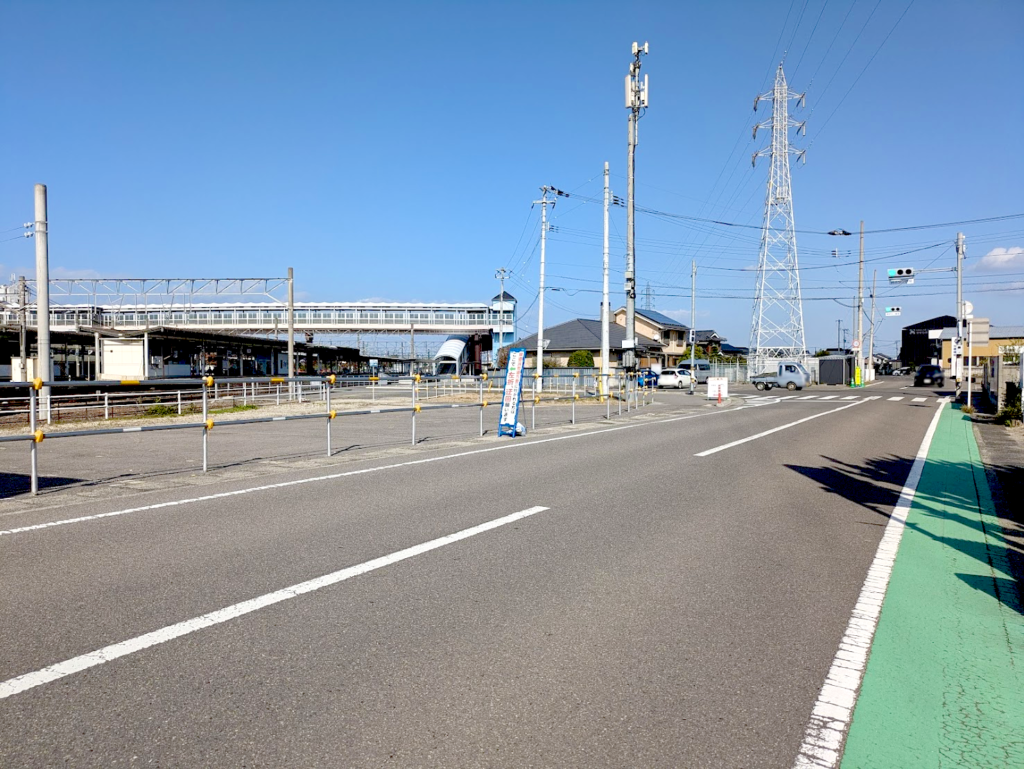 多度津自動車学校東側交差点付近 工事