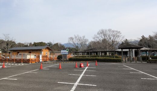 まんのう町「満濃池森林公園」の新しいトイレはもうすぐ完成！3月は車椅子周遊コースの一部が改修工事で通行止めに