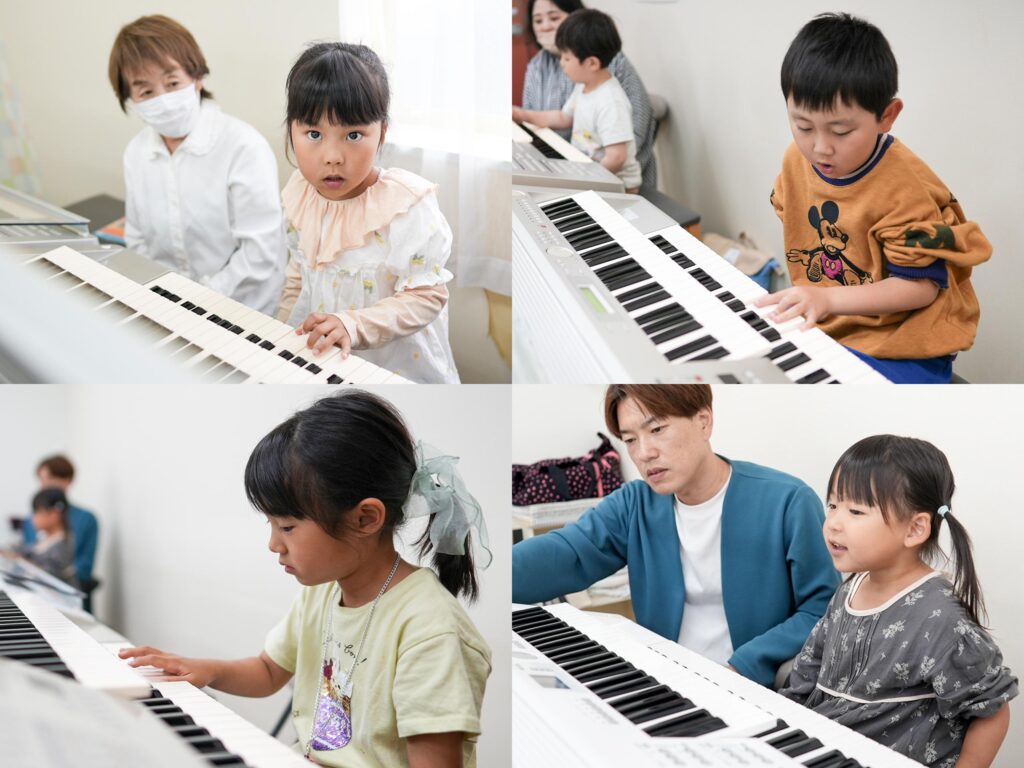 ヤマハ音楽教室の生徒たち