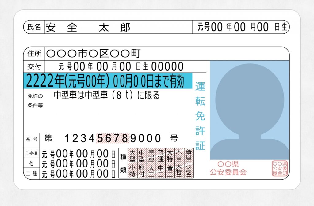 坂出市沖の浜 丸二運輸建設 免許証