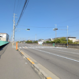 多度津町 さぬき浜街道 押しボタン式信号機