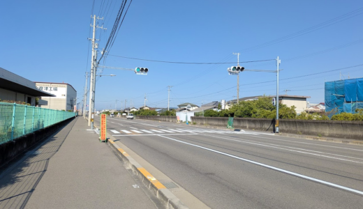 さぬき浜街道で新しい押しボタン式信号機を発見！