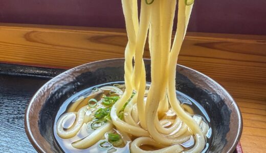 宇多津町にある「めりけんや かけはし店」の『かけうどん』やっぱりこれ！と頷く美味しさ。体にスッと染み込む優しい出汁がたまらん