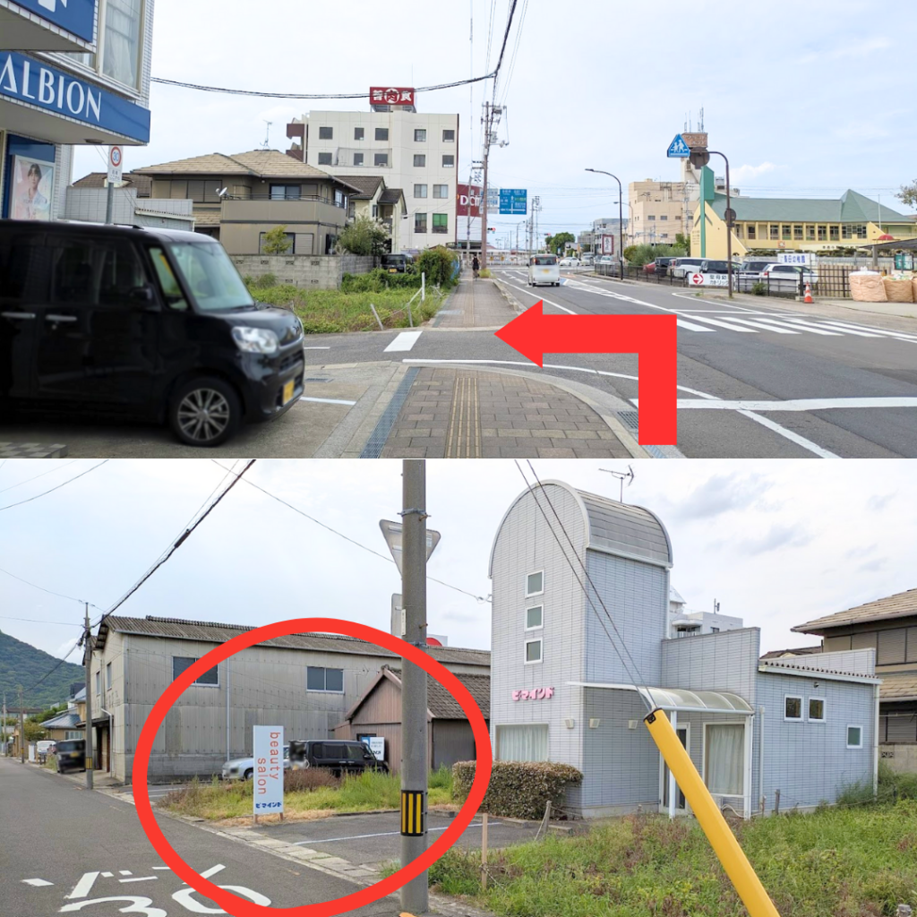善通寺市善通寺町 ビ・マインド 場所・駐車場
