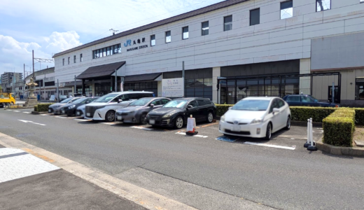 JR丸亀駅北口の歩道でまたまた工事が始まるみたい！「丸亀駅前車deトレイン」が2025年9月8日(月)から一時利用停止に