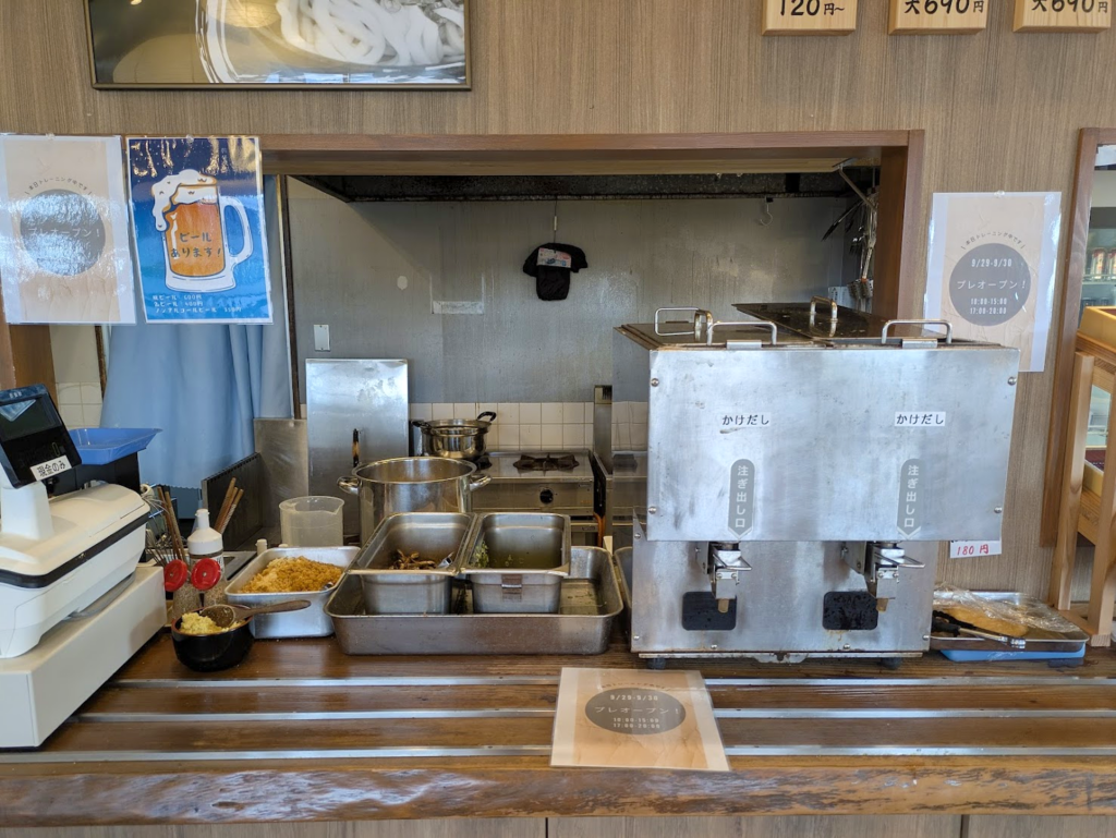 まんのう町 香川製麺所 店内の様子