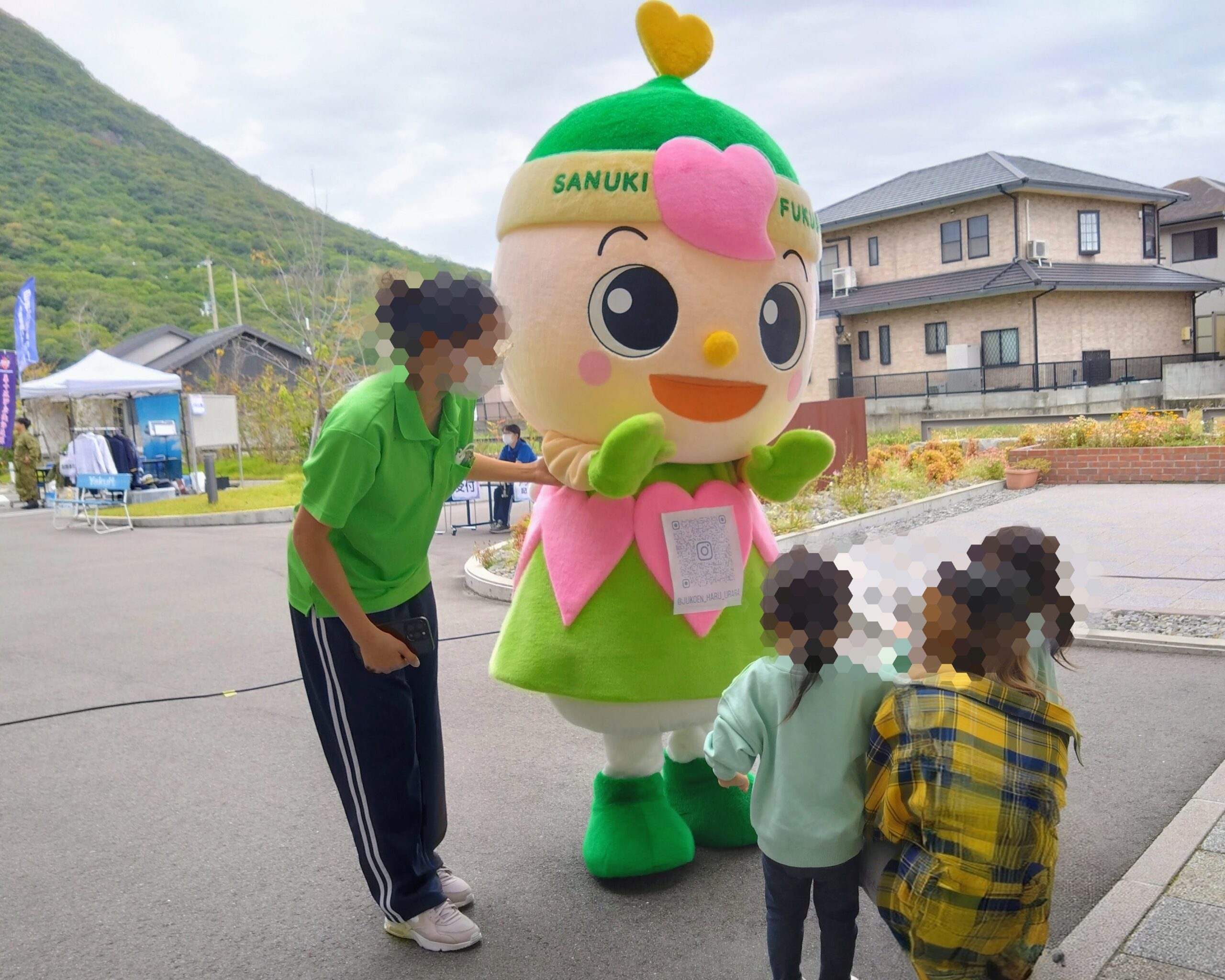 丸亀市飯山町 第2回地域合同防災訓練 着ぐるみ