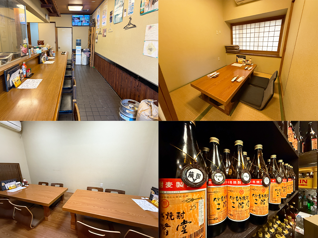 坂出市元町 焼き鳥居酒屋なお 店内