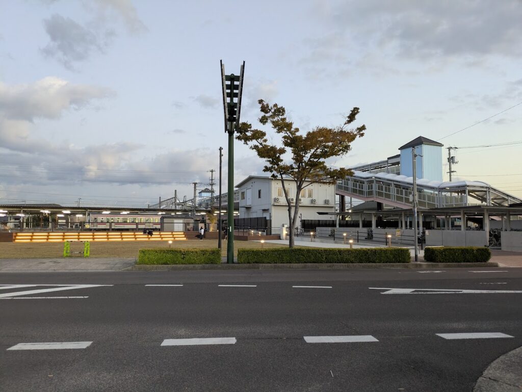 多度津駅前広場 ライトアップ