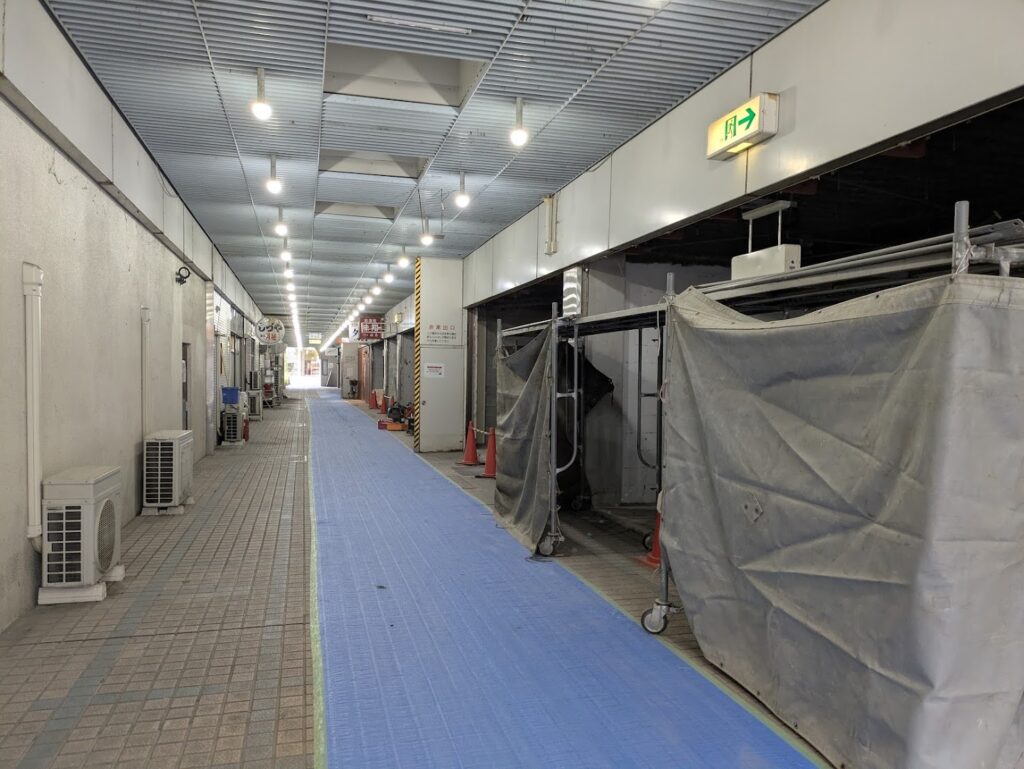 坂出市 人工土地改良店舗解体工事