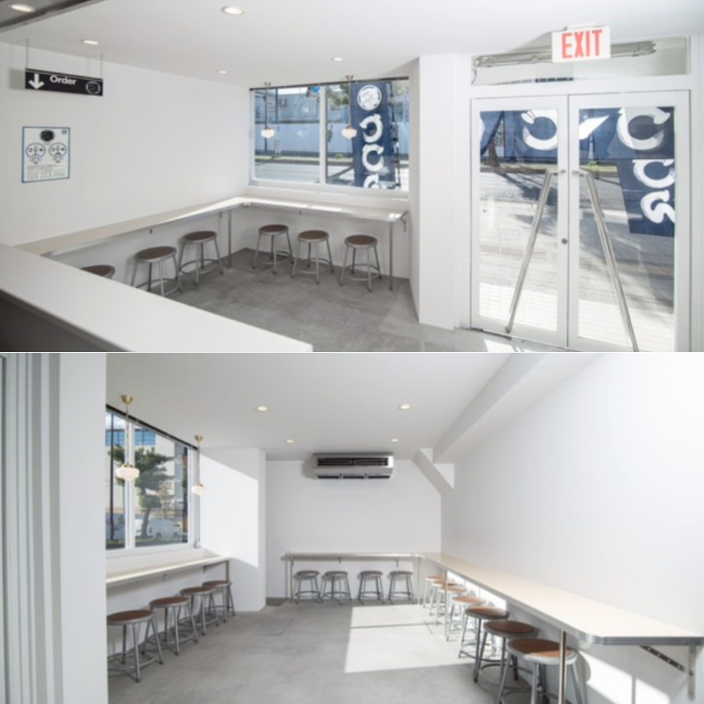 丸亀市通町 UDON ROOKIE 店内