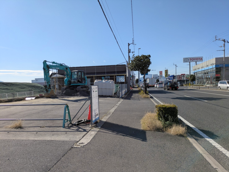 国道11号線沿いの「中華料理あおば」跡地に焼肉屋さんがオープン予定!?工事の様子を見てきた