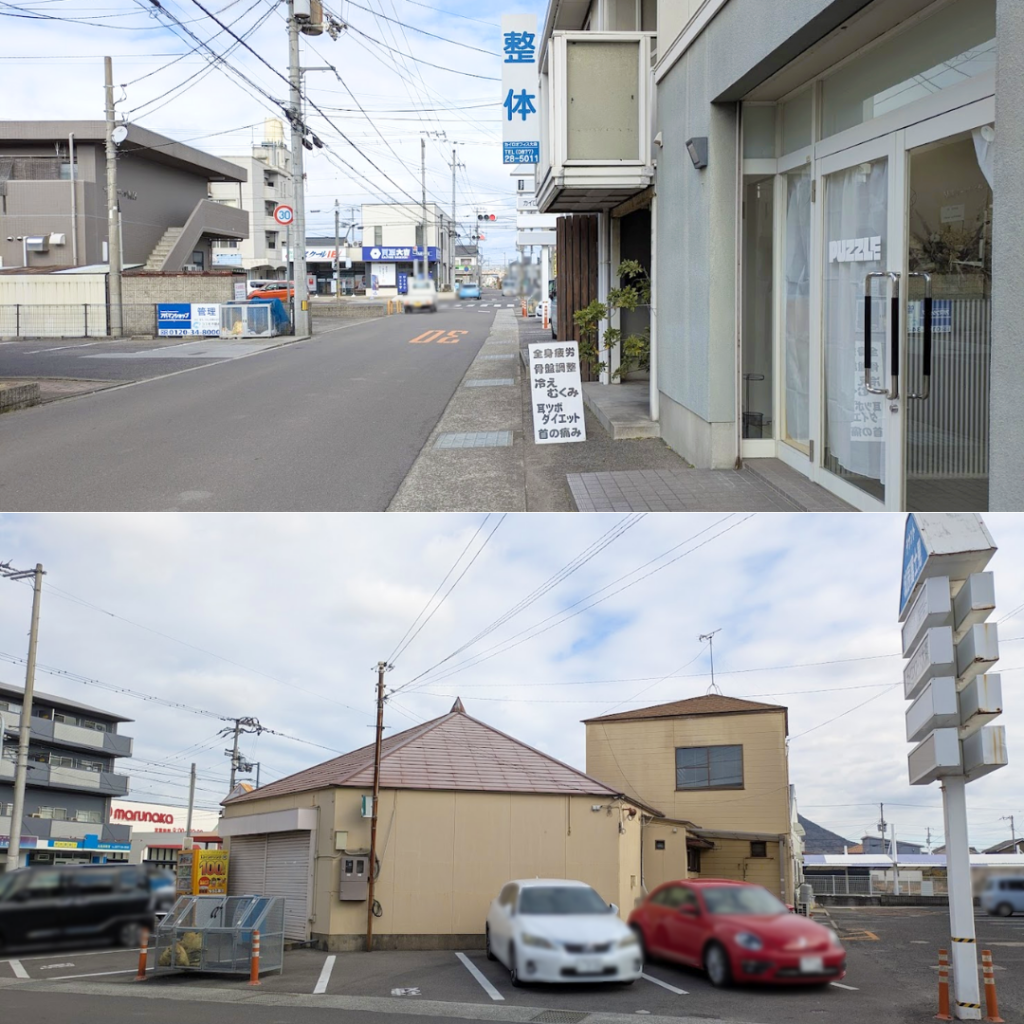 丸亀市川西町 PUZZLE hair 場所・駐車場