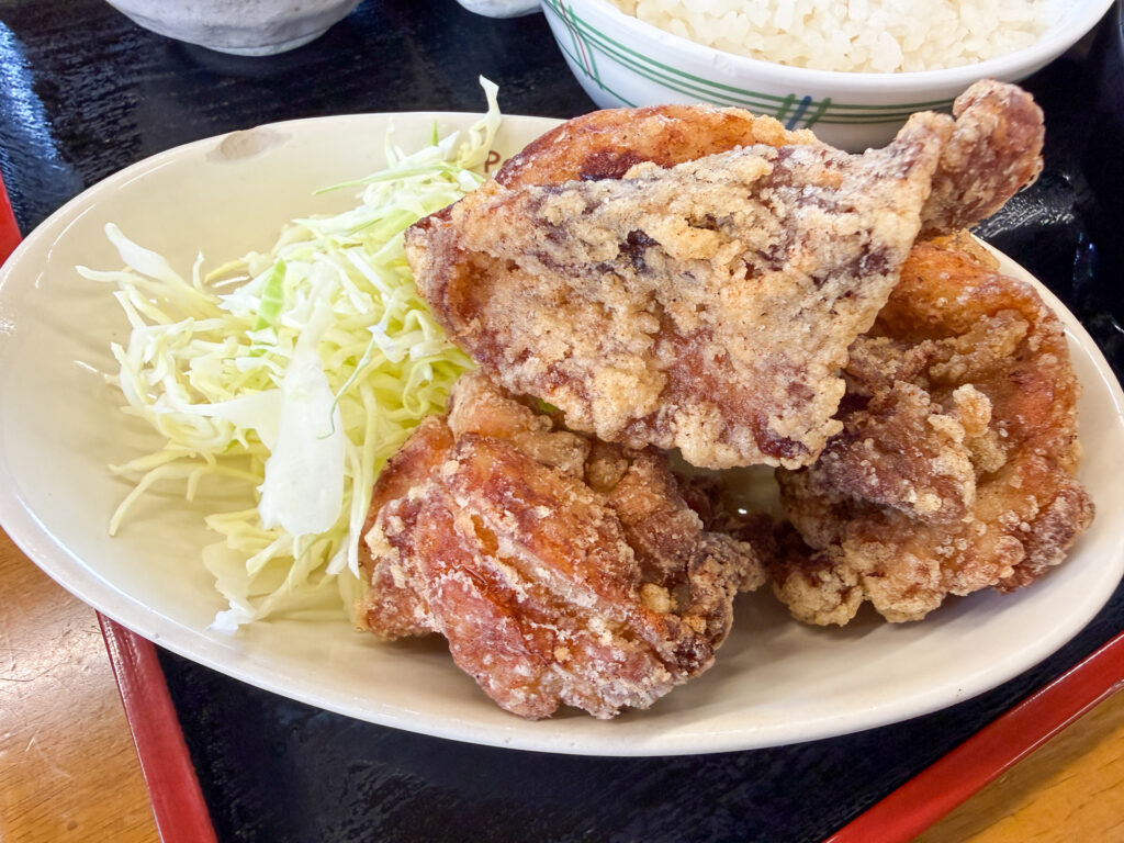 宇多津町 お食事処つるぎ 唐揚げ