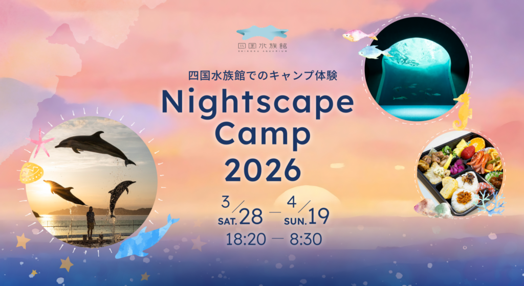 宇多津町 四国水族館 Nightscape Camp 2026春