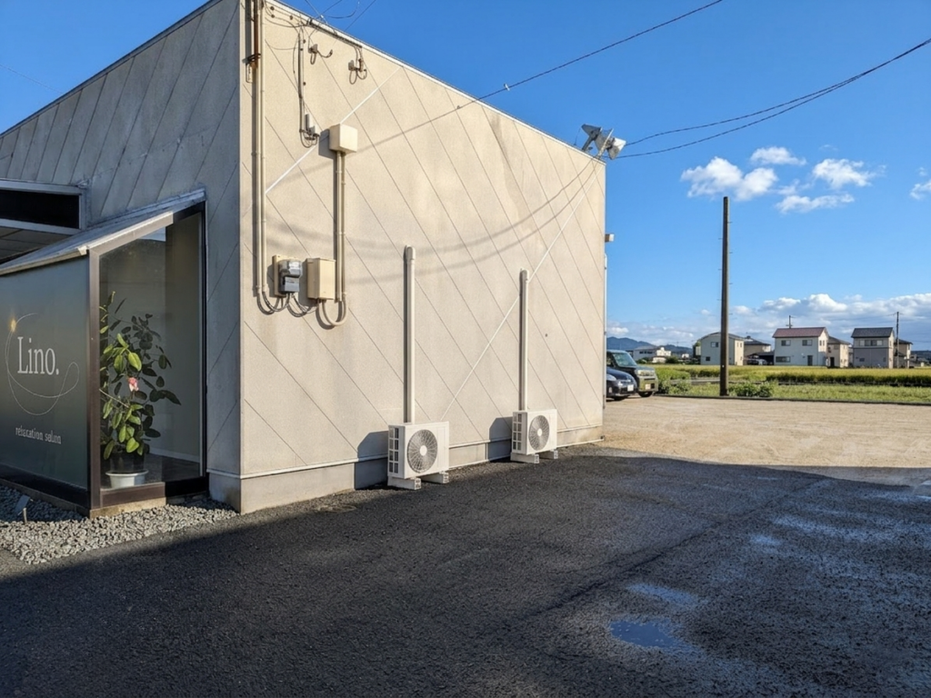 丸亀市三条町 relaxation salon Lino. 場所・駐車場