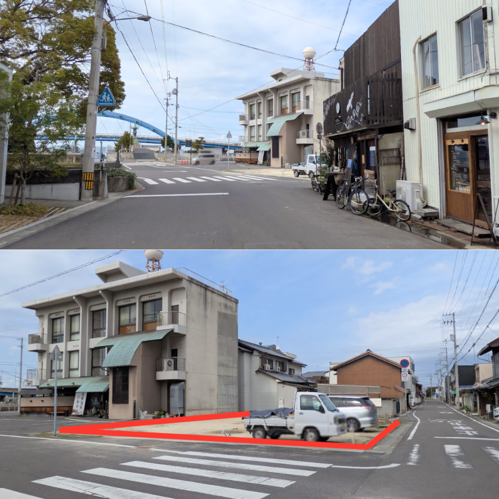 丸亀市西平山町 TSUBAMENOSU cafe&gallery 場所・駐車場