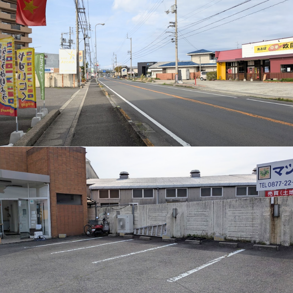 丸亀市田村町 東南アジア食材館 場所・駐車場