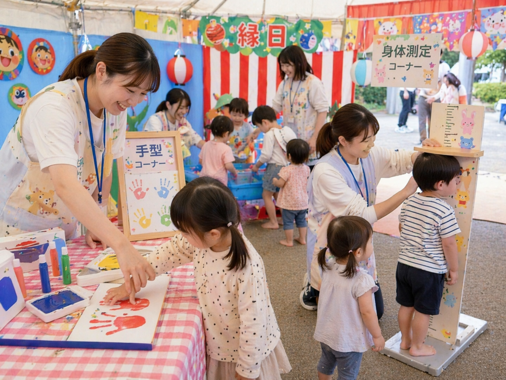 株式会社ヒカリグループホールディングス ヒカリグループ感謝祭 縁日 手型 身体測定
