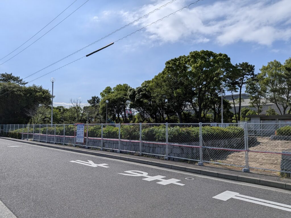 坂出市 坂出緩衝緑地の工事