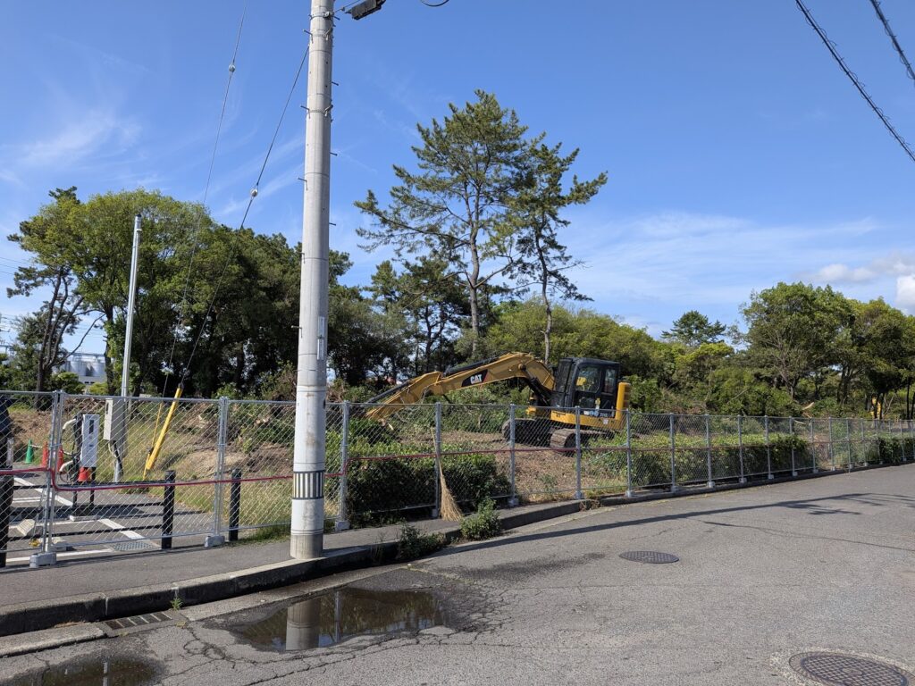 坂出市 坂出緩衝緑地の工事