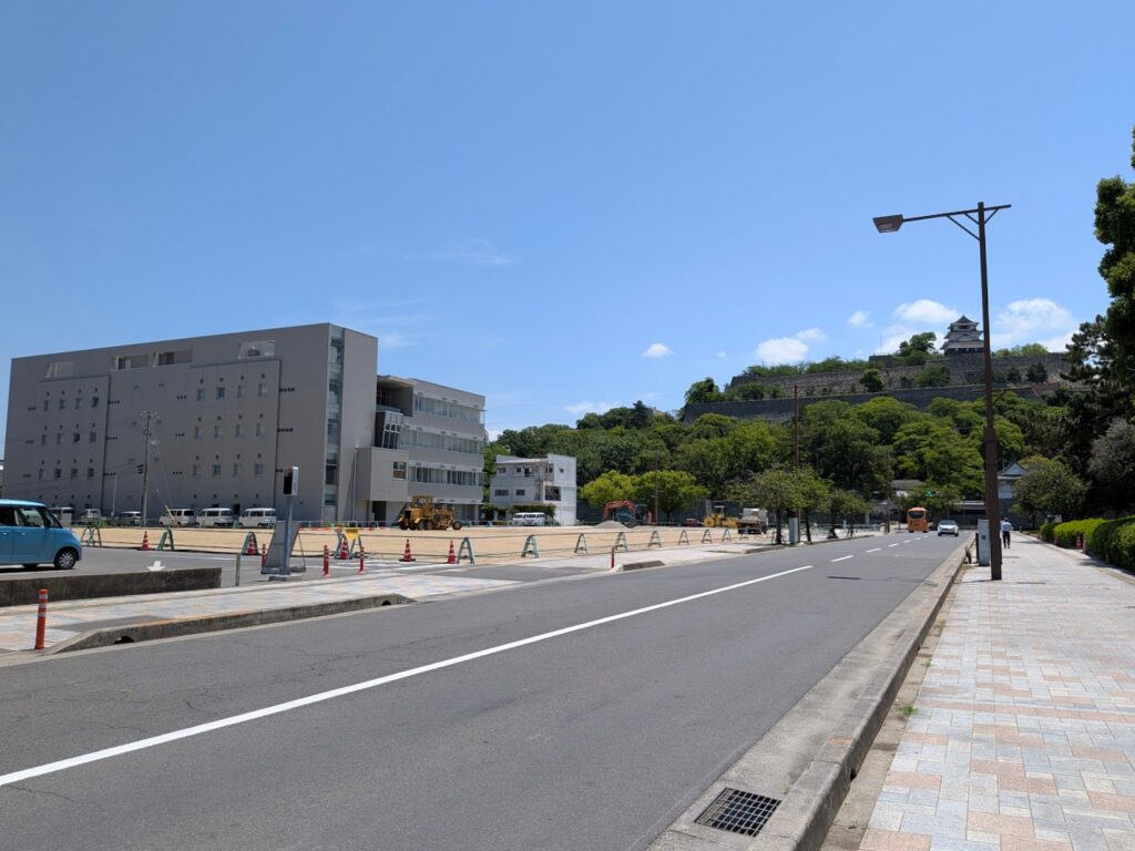 丸亀市 マルタス周辺の工事状況