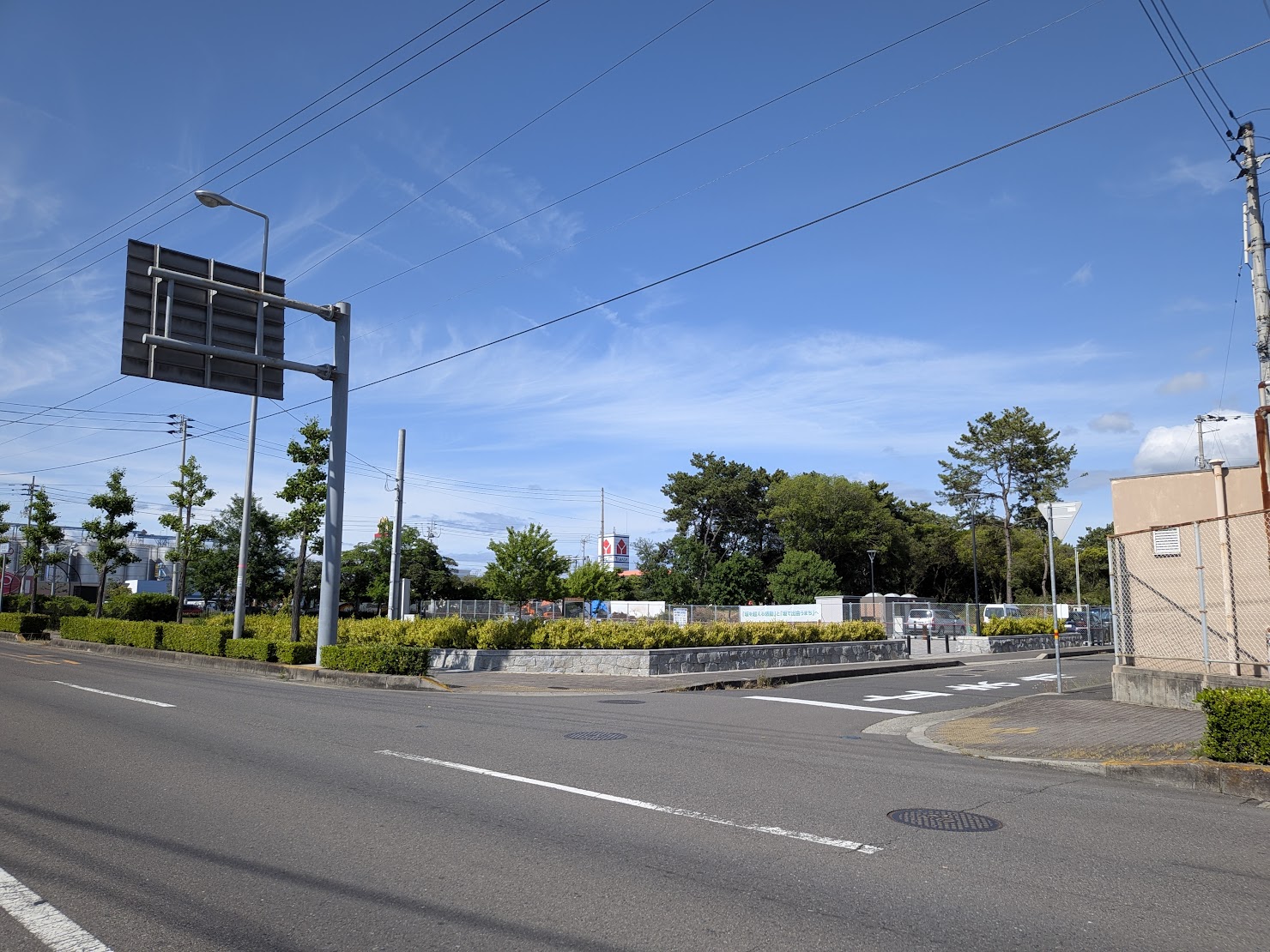 坂出市 坂出緩衝緑地の工事