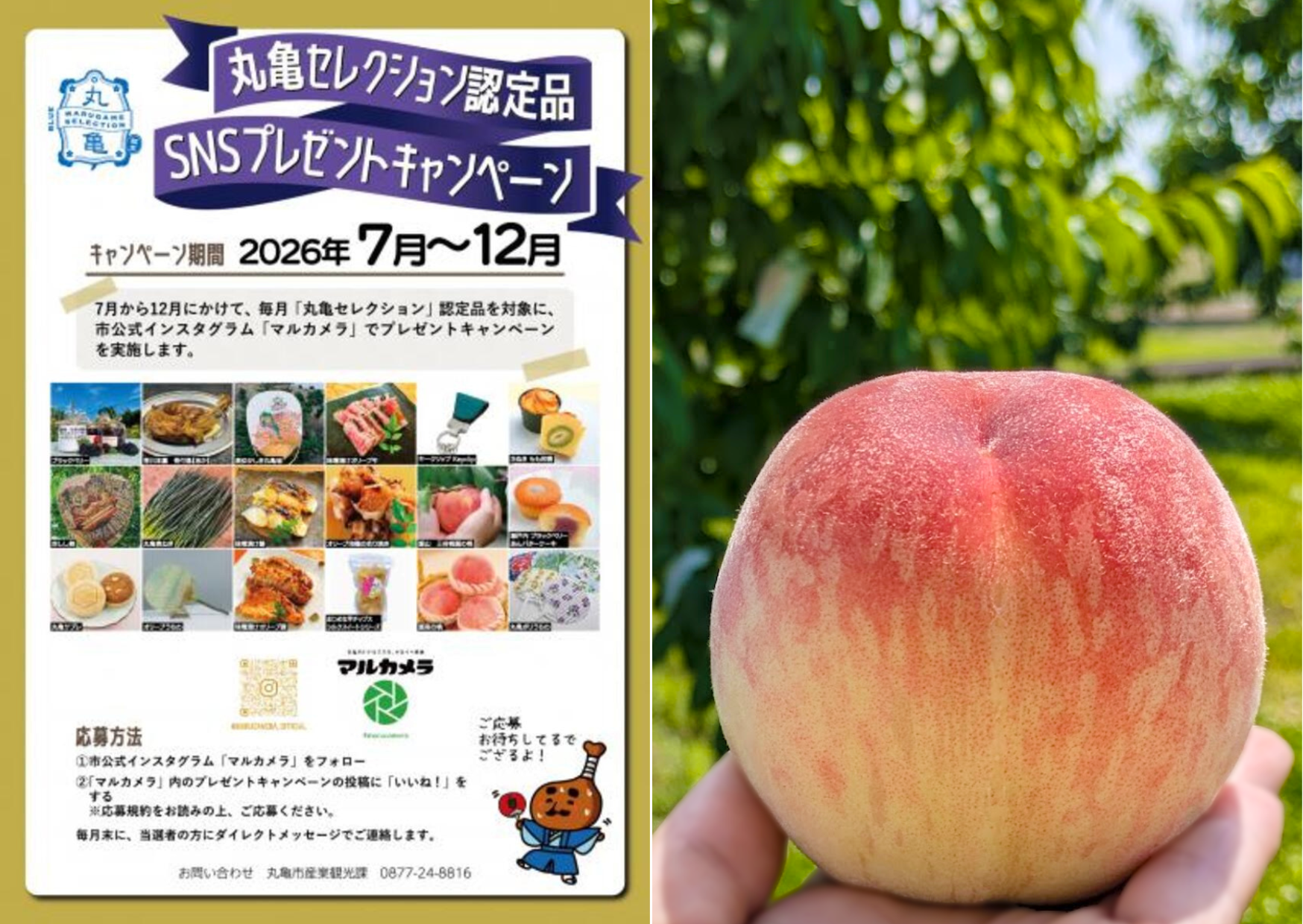 丸亀の“美味しい・良いもの”が毎月当たる！「丸亀セレクション 