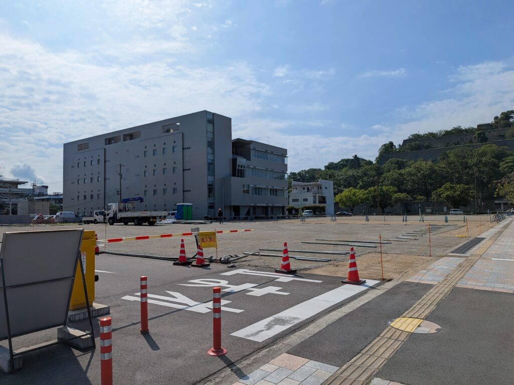丸亀市役所周辺の臨時駐車場